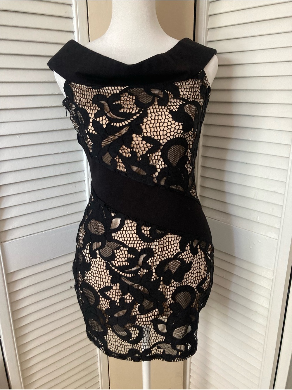 NBD Dress Sheer Overlay Bodycon Suze Size Small
